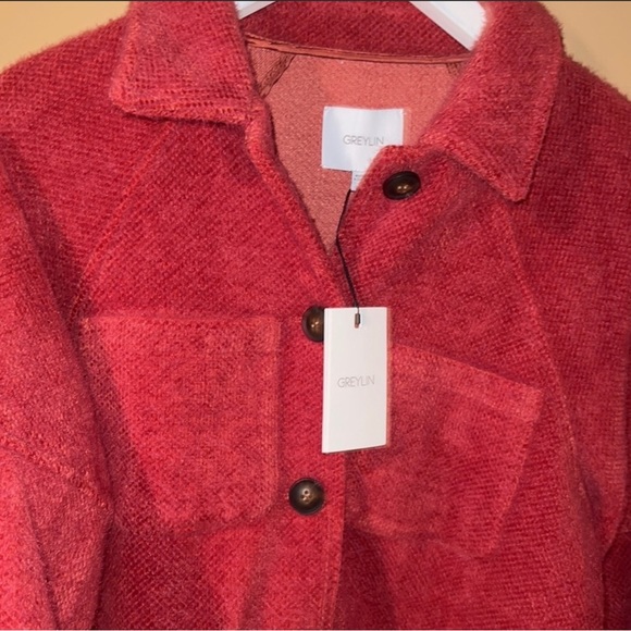 Greylin Cozy Shirt Jacket Size Small - Picture 6 of 7